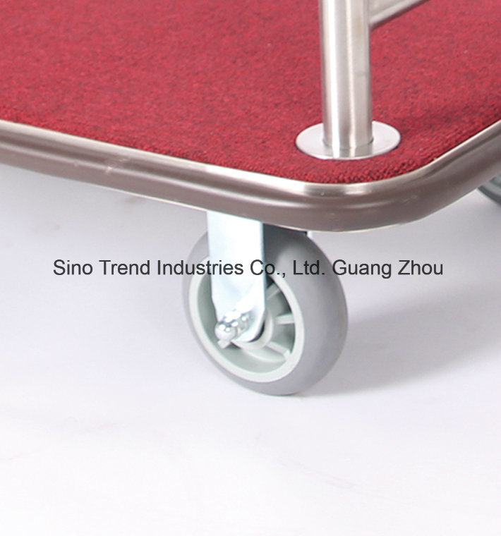 304# Stainless Steel Luggage Cart/Trolley for Hotel Lobby (SITTY 92.2008A)