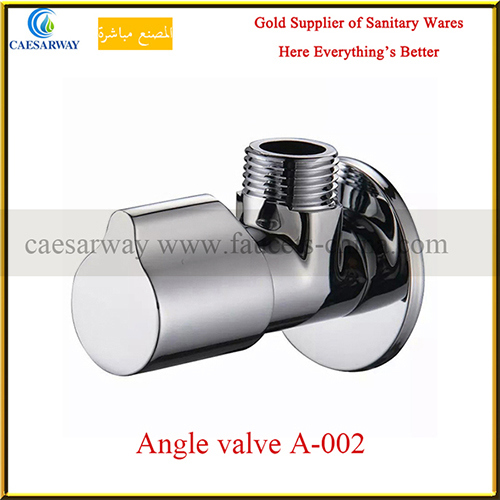 3-Way Stainless Steel and Brass Angle Valves for Bathroom/Balcony