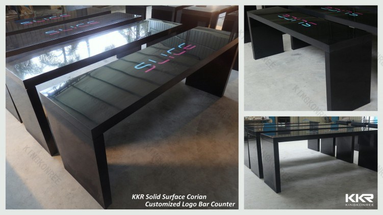 Artificial Stone Solid Surface Dining Furniture Bar Table