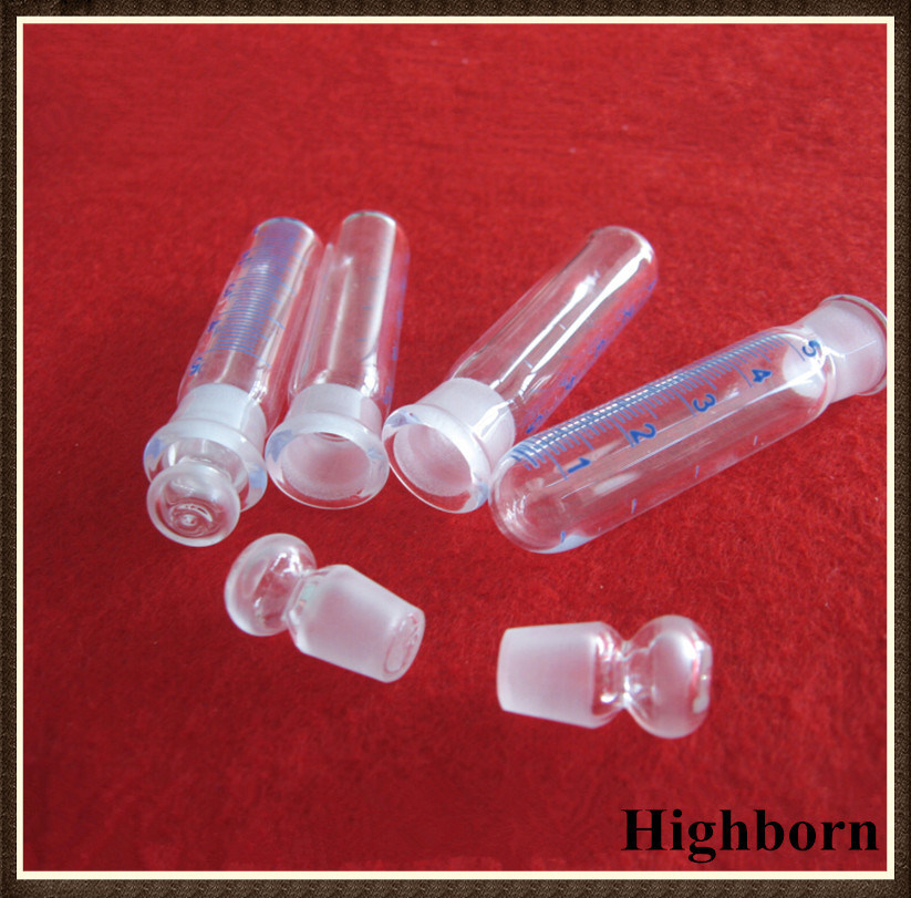 Clear Borosilicate Glass Test Tube with Glass Stopper