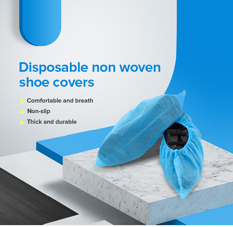 Disposable Nonwoven Biodegradable Non Slip Shoe Cover