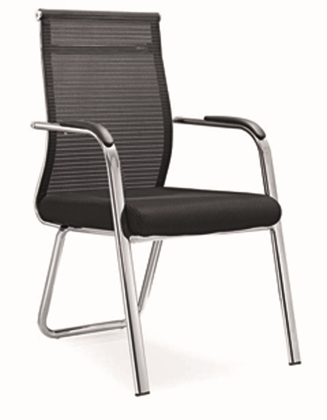 High Back Special Design Arm Bow Steel Public Director Chair
