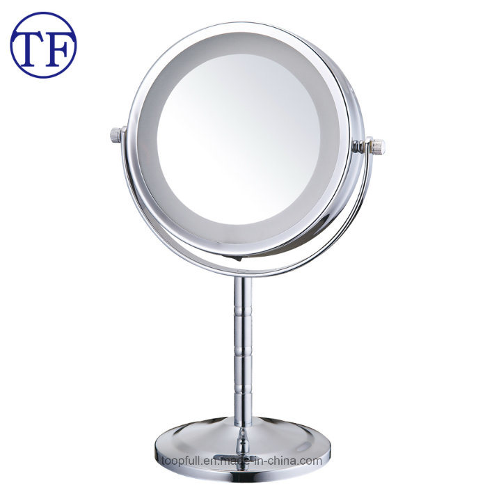 Circle Table Top Surrounded Light Hollywood Makeup Vanity Mirror