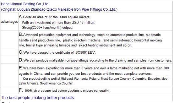 Hotdipped Galvanized Banded Female 45 Degree Elbow Malleable Iron Pipe Fittings