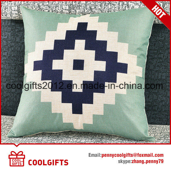 Wholesale Customized Lovely Cotton Linen Square Pillow /Sofa Cushion Cover