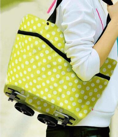 Travel Handbag Foldable Shopping Shoulder Trolley Bag Supermarket Grocery Bag