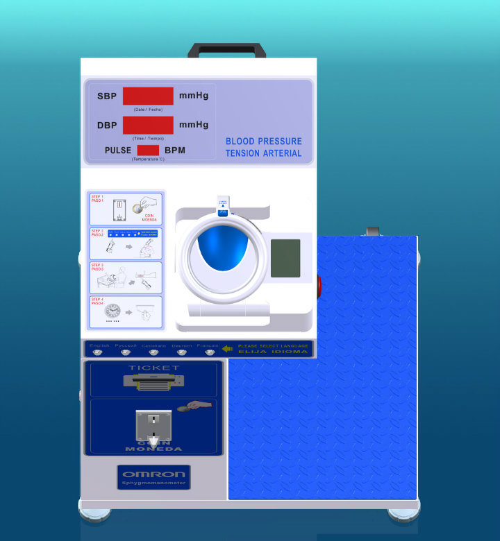 Coin Operated and Print The Measuring Result Medical Equipment