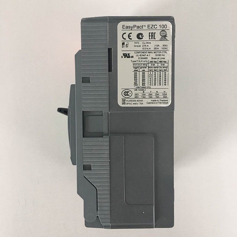 High Quality Schneider 3p Ezc Compact 100AMP MCCB Circuit Breaker