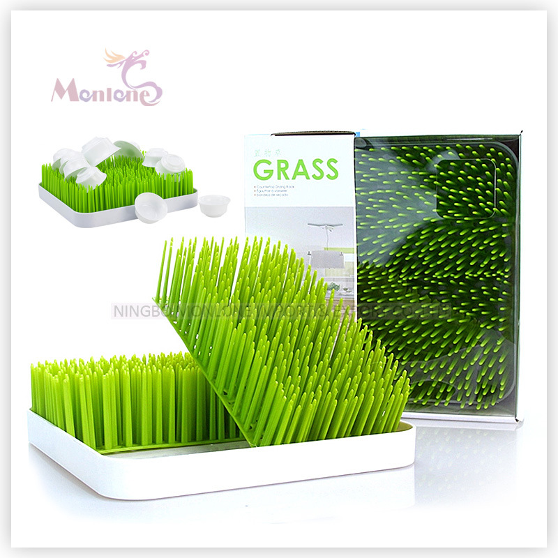 Plastic Round/Square Countertop Baby Bottle Lawn Grass Drying Rack