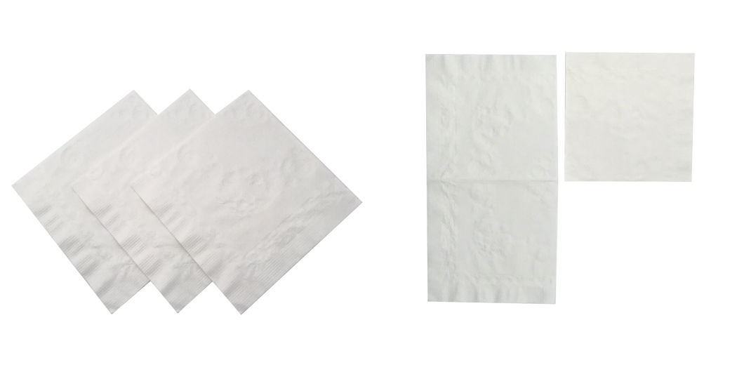 Customize Super Soft 1/4 2ply White Dinner Paper Napkin
