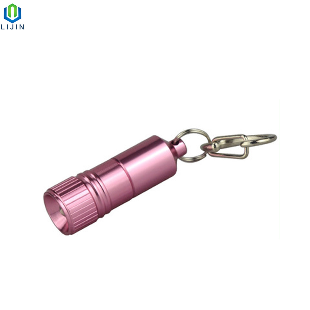 1 LED Small Flashlight Key Chain Mini Flashlight