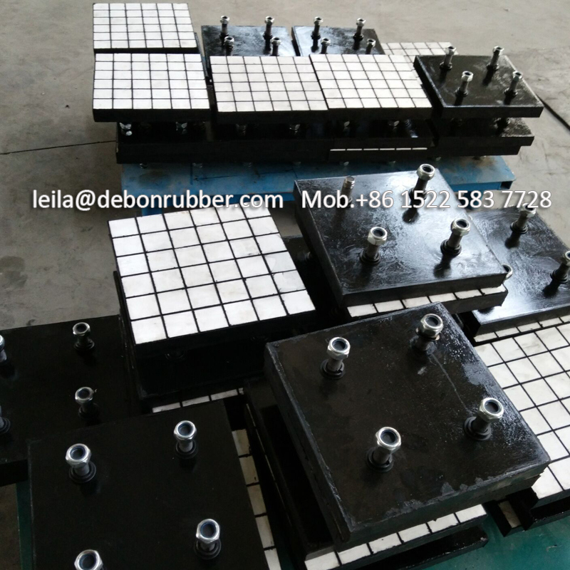 Alumina Ceramic Tile Vulcanized in Rubber Ceramic Panel for Aggregate