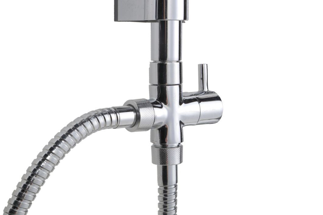 Exposed Shower System Bathroom Rainfall Faucet Set 3028