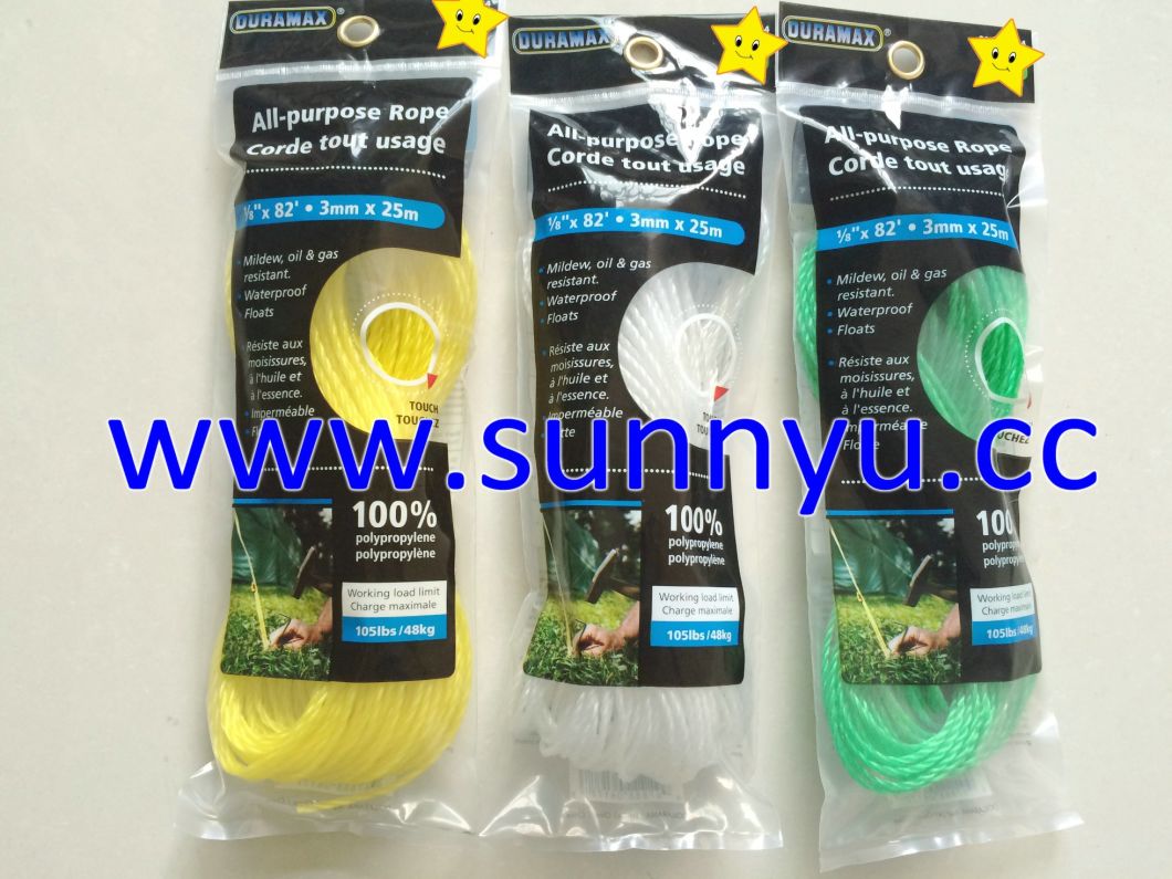 PP Rope, Purpose Rope, Nylon Rope, Poly Bag Packing