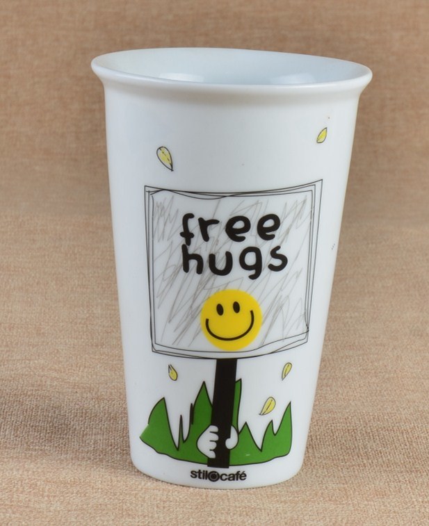 Locked Promotional Ceramic Mugs with Customized Cartoon Printing