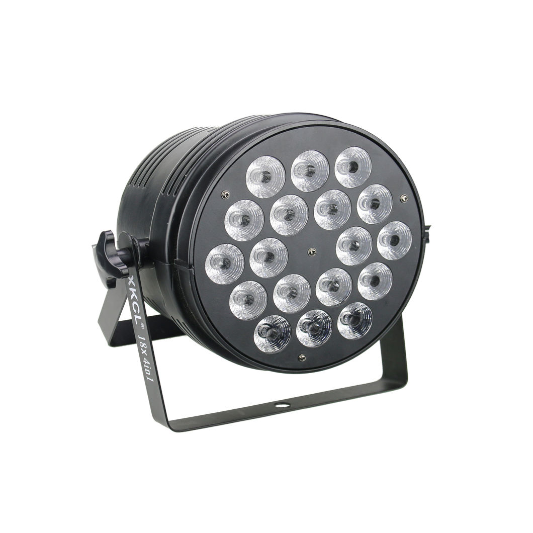 18 PCS 10W LED Mini Cast Aluminum PAR Light RGB Stage Light