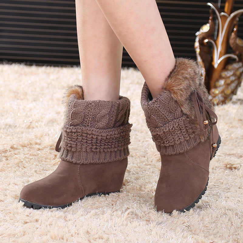 Fashion for Women's Martin Winter Warm Ladies Snow Ankle Suede Boots