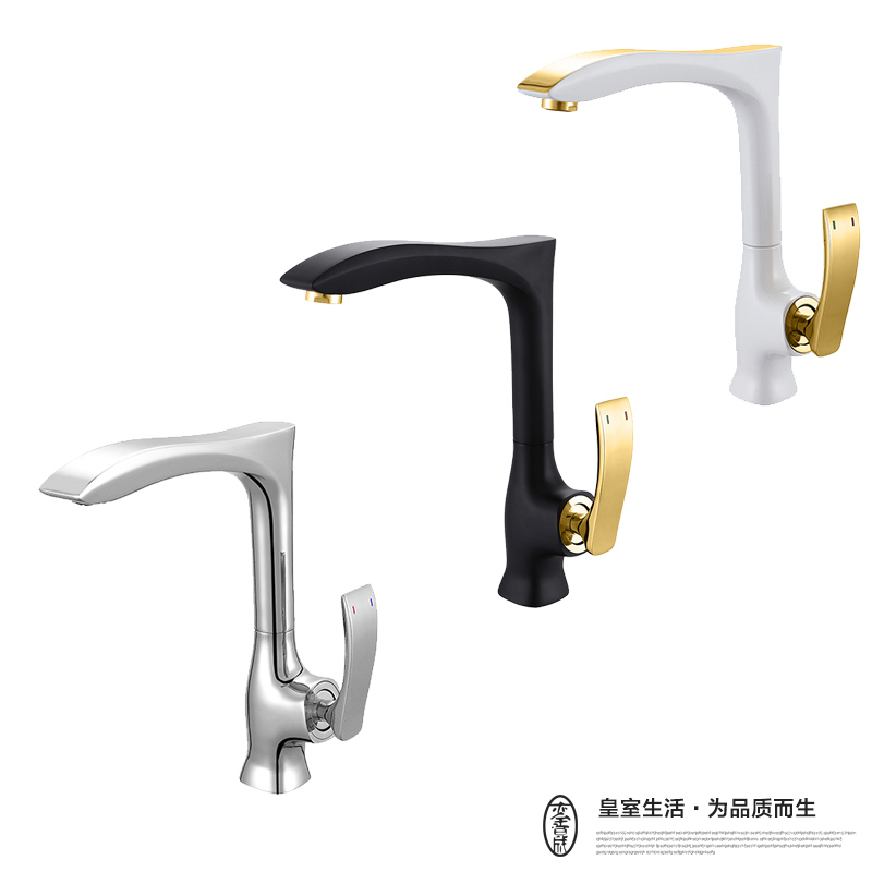 safety Technology Silver Plating Brass One Way Waterfall Kitchen Faucet