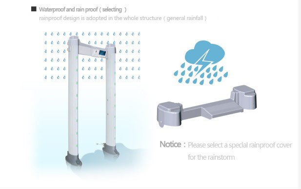 IP65 Waterproof Oval Security Walkthrough Metal Detector Gate Archway Portable Metal Detector for Outdoor