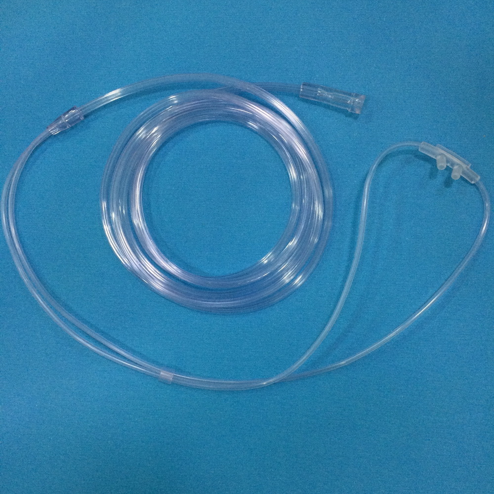 Medical Supply PVC Nasal Oxygen Cannula (Transparent)