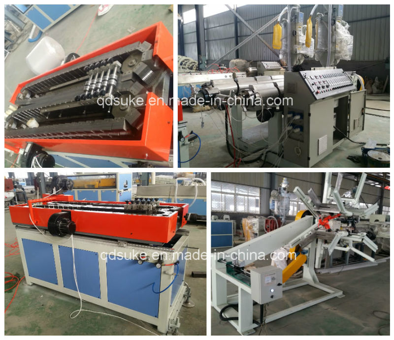 PE/PVC Plastic Corrugated Pipe Extrusion Making Extruder Machine