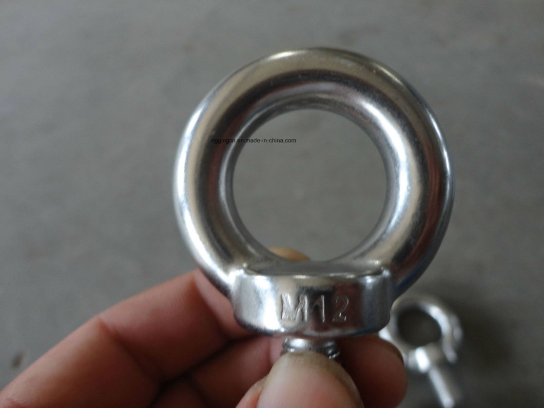 Hot Sale Polished Stainless Steel Rigging Eye Bolt DIN580/582 for Marine Accessories