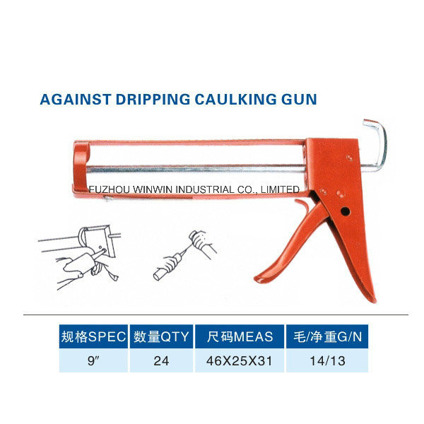 9inch Skeleton Model Against Dripping Glue Caulking Gun (WW-SC043)