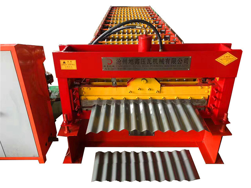 Steel Coloured Sheet Roof Tile Corrugated Panel Roll Forming Machine