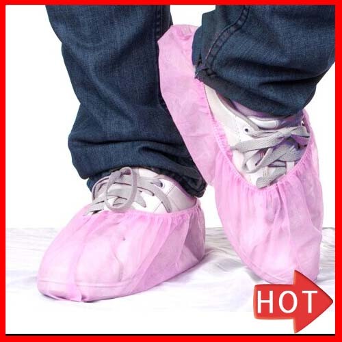 Disposable Nonskid Non Woven PP+PE/Spunpond/Plastic/Cheap/Machinemade Shoe Cover PE Shoe Cover Overshoes CPE Shoe Cover