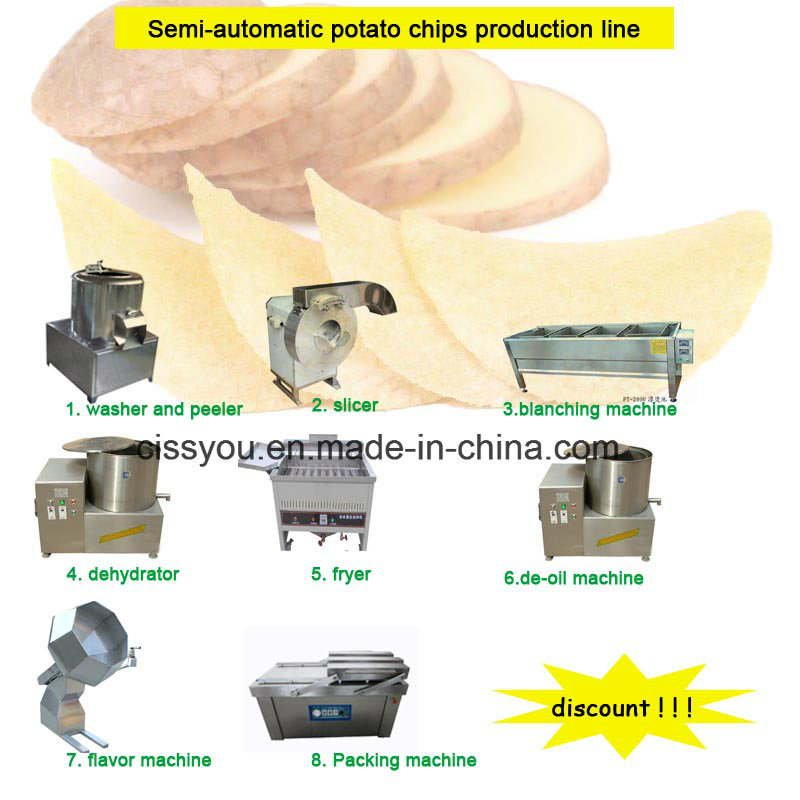 Gas Electrical Coal Heating Potato Chips Blanching Machine