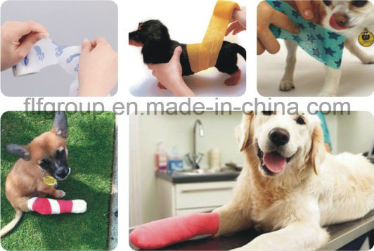 Hot Sale Colorful Non Woven Camouflage Self-Adhesive Elastic Bandage for Pet Vet