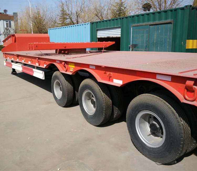 China Cheap 2 Axle/3 Axle Low Bed Semi Trailer