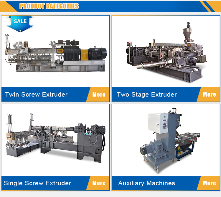 Co-Rotating Double Screw Extruder for PP PE PVC ABS Granules Making