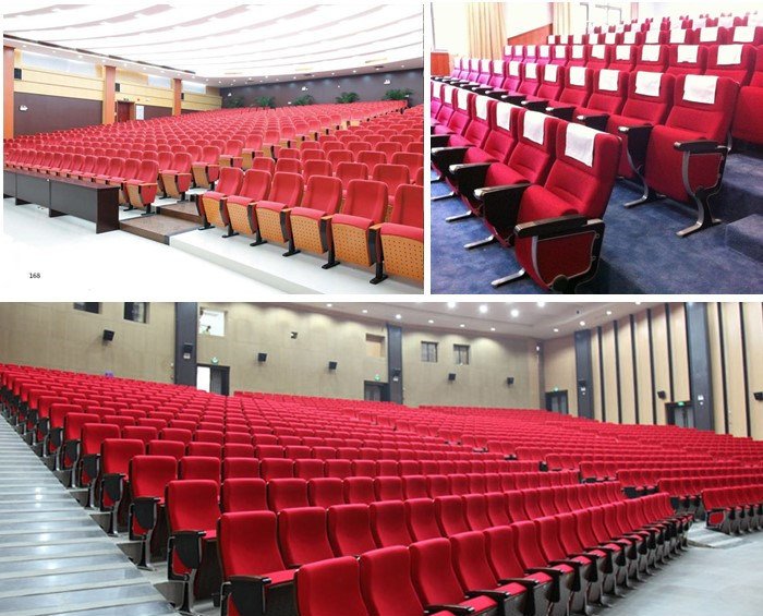 Wooden Back & Seat Cover Auditorium Chair (RX-341)