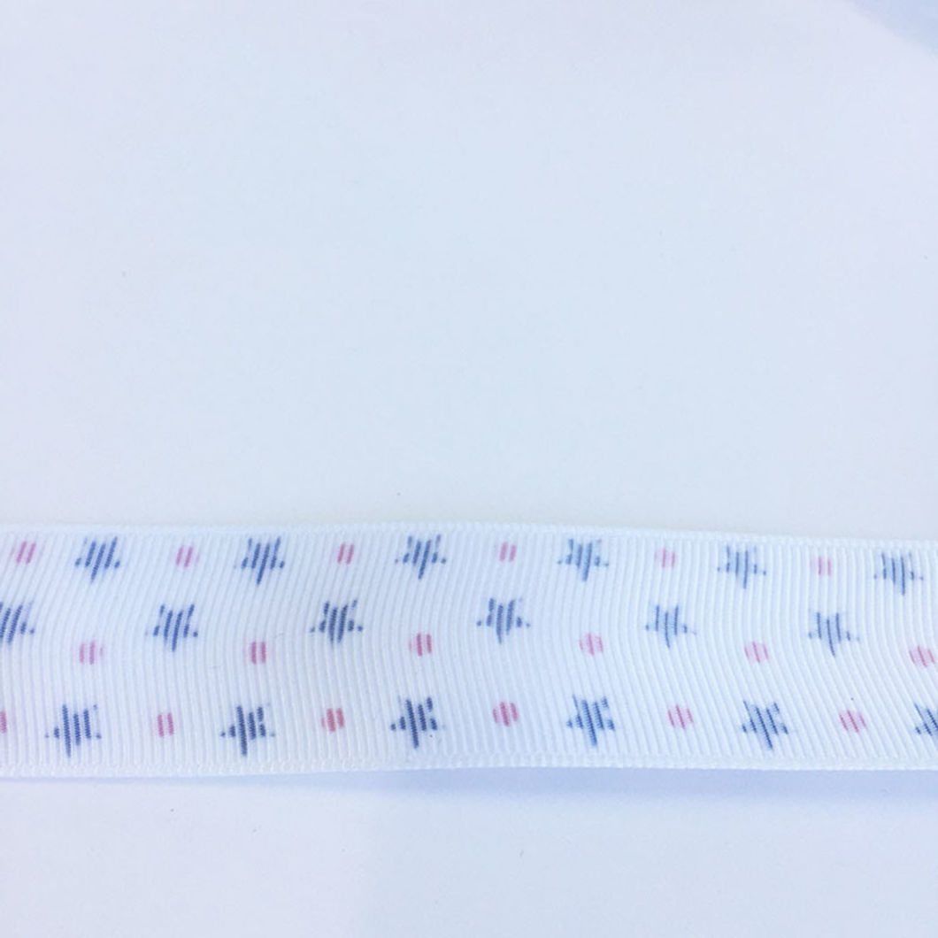 Colorful Dots Printed Grosgrain Ribbon