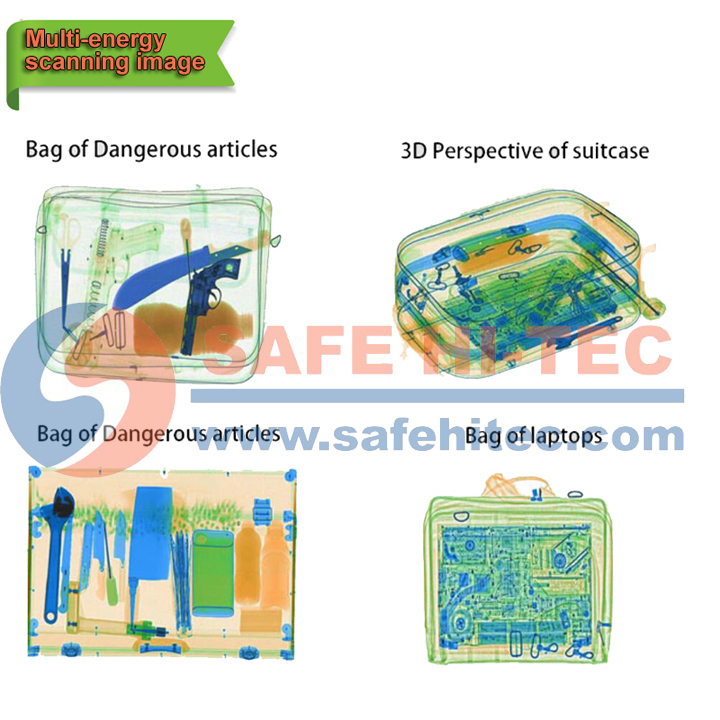 SA100100 Airport X Ray Luggage Scanner System Metal Detectors SAFE HI-TEC
