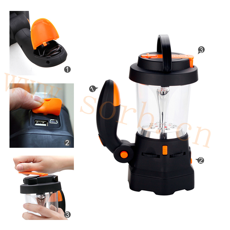 Sorbo Hot Selling Multi-Function Outdoor LED Rechargeable Emergency Light