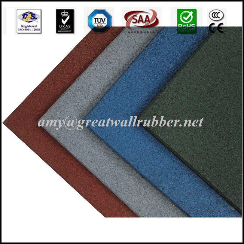 1000*1000 Outdoor Playground Rubber Flooring Mat Floor Tile for Gym