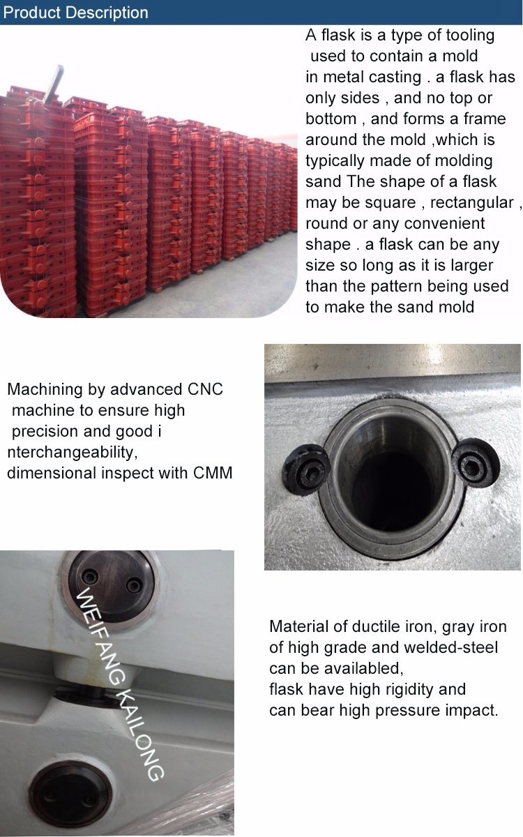 Flask Assembly Molding Line Used Mould Box for Foundry