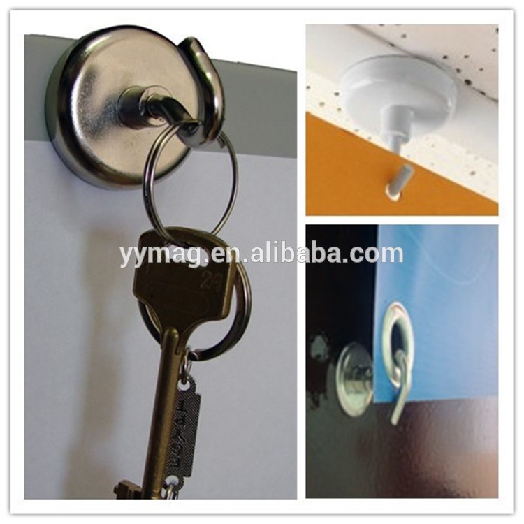 Neodymium Swivel Magnetic Hook Fridge Magnets with Hook