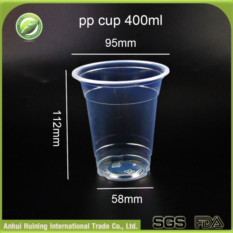 400ml /13oz Disposable Plastic Coffee Cups with Lids