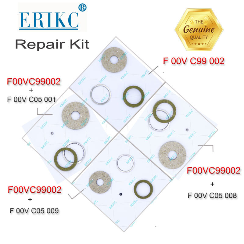Erikc F00vc99002+F00vc05001 Bosch Diesel Fuel Injector Rebuild Kit