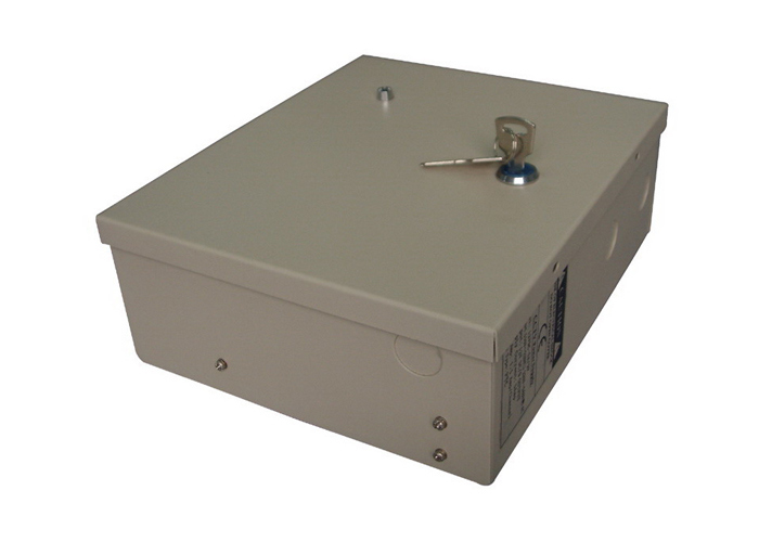 12VDC 5AMP 9channels CCTV Power Distribution Box with Lock&LED (12VDC5A9PE)