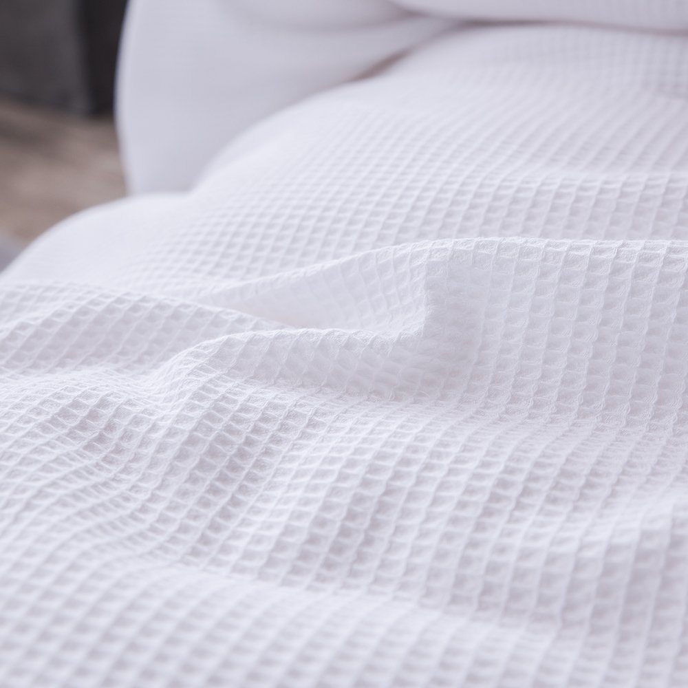 Pure Cotton Jacquard Waffle Bedding in Hotel Bed Linen China