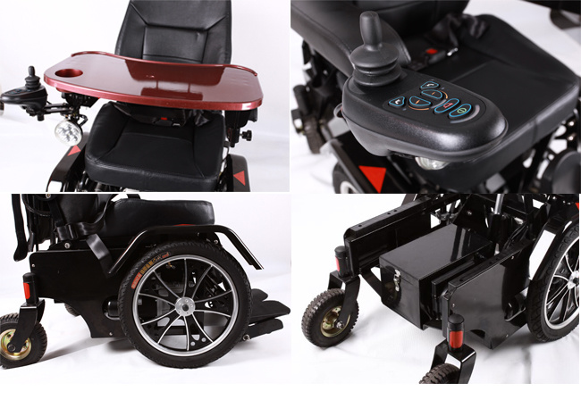 Luxury Standing Electric Wheelchair with Backrest Reclining and Lying Function