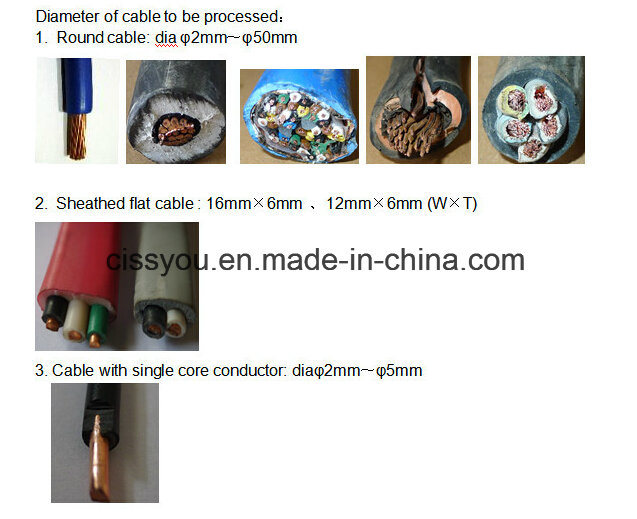Waste Cable Wire Chinese Stripper Copper Stripping Peeling Recycling Machine