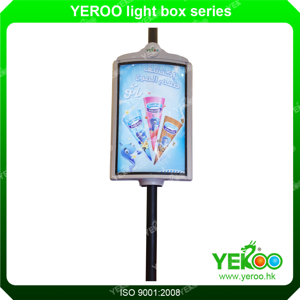 Double Sided Street Lamp Post Light Box for Advertisement