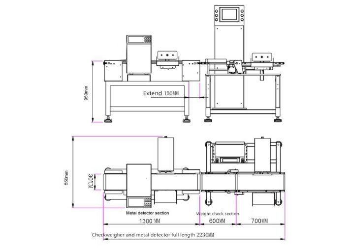 Production Line Weight Checking Machine for Industry Line