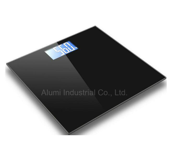 Tempered Glass Electronic Silver Weighing Personal Scale for Hotel Bathroom