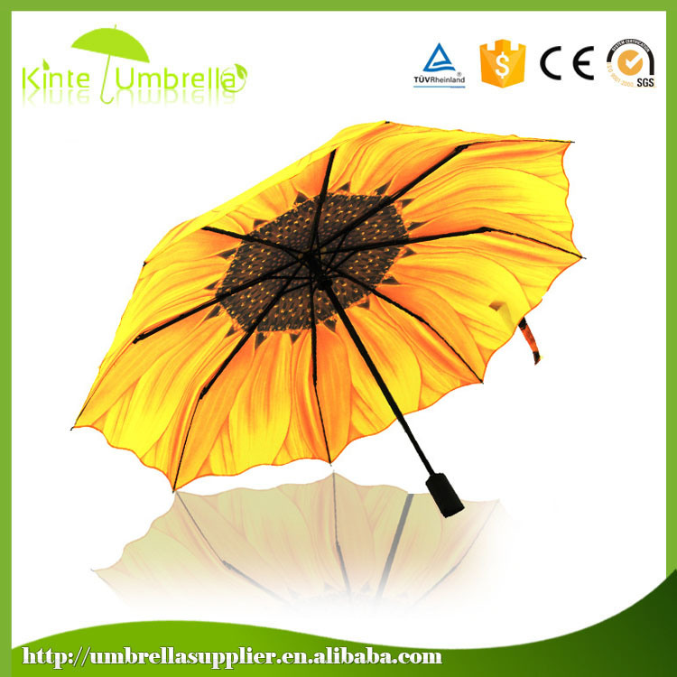 Full Automatic Open Big Flower Printing Sun Umbrella